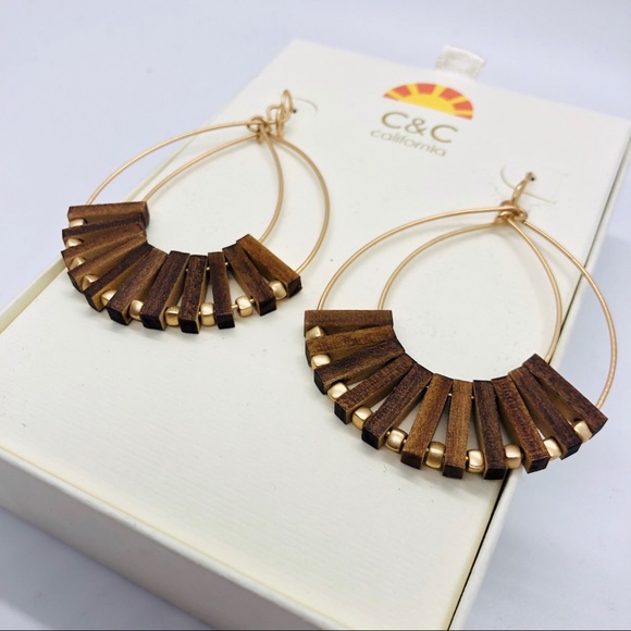 C&C California Jewelry - C&C California Double Teardrop Earrings